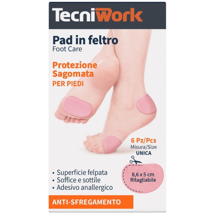 PAD IN FELTRO SAGOM 8,6X5CM 6PZ
