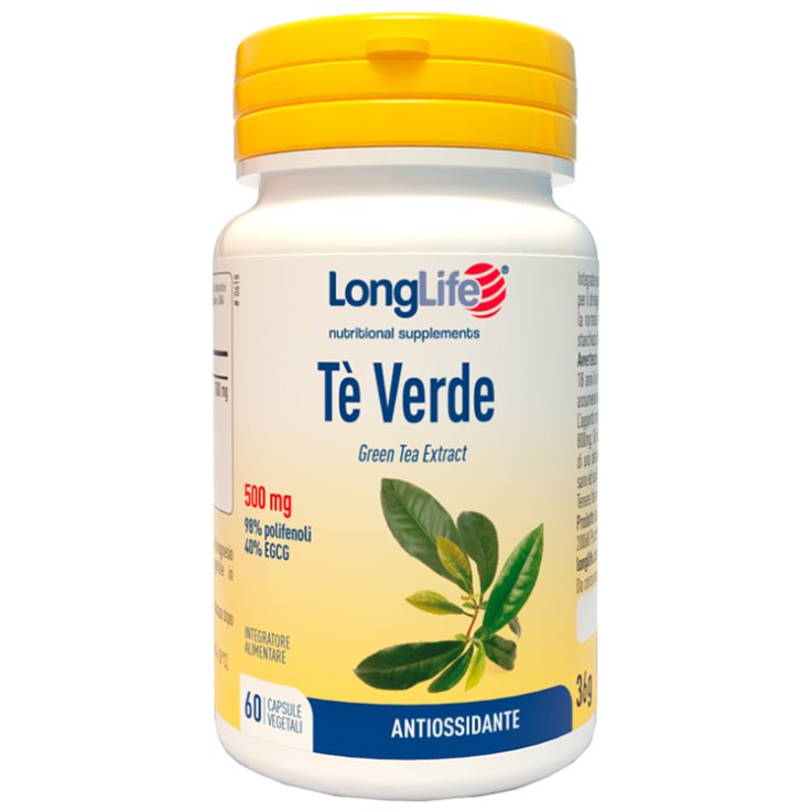 LONGLIFE TE  VERDE 500MG 60CPS