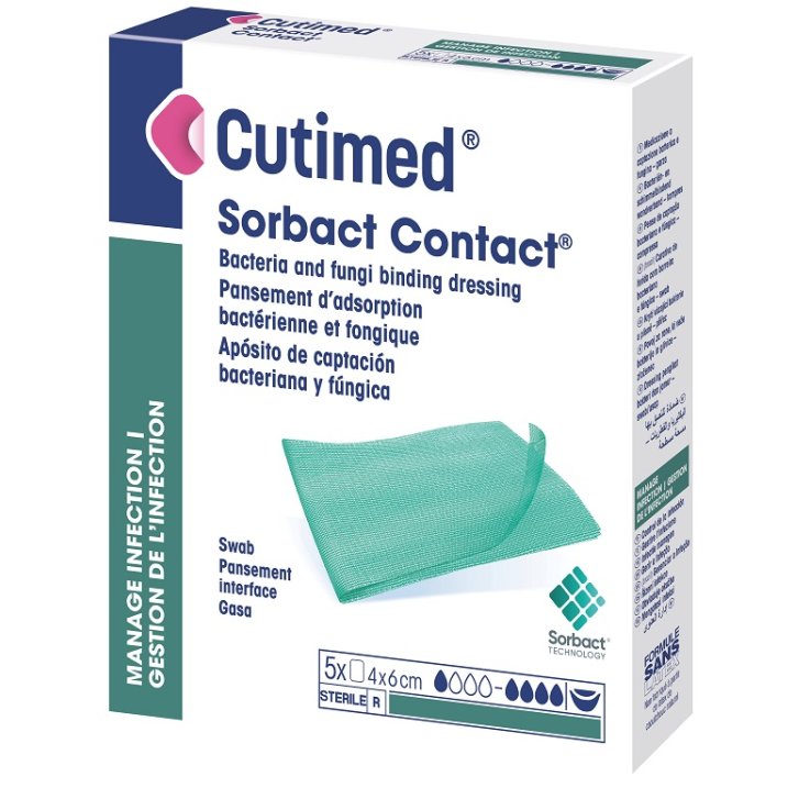 CUTIMED SORBACT CONT 4X6CM 5PZ