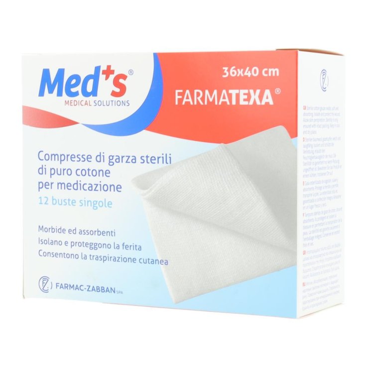 GARZA MEDS 12/8 36X40CM 12PZ