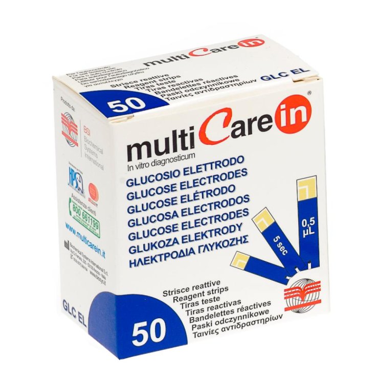 MULTICARE IN GLUCOSIO 50 STRISCE