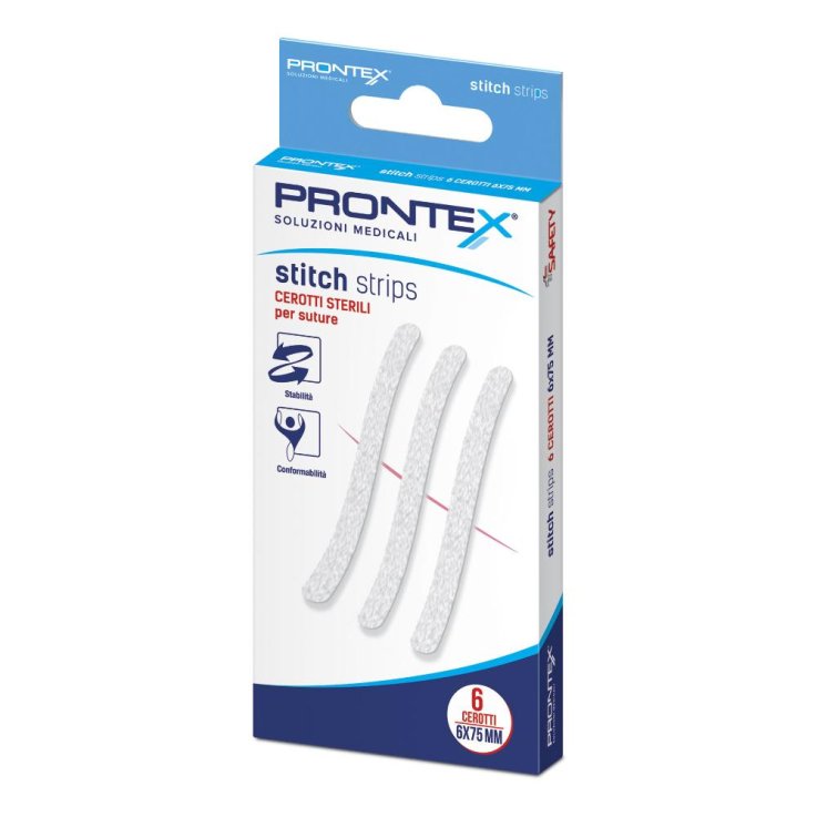 PRONTEX STITCH STRIPS 6X75 6PZ