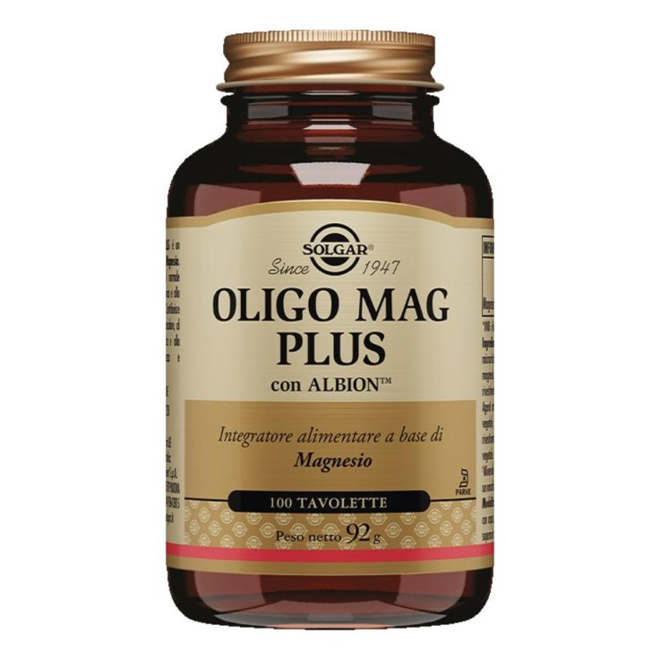 Solgar Oligo Mag Plus Integratore di Magnesio Chelato 100 Tavolette