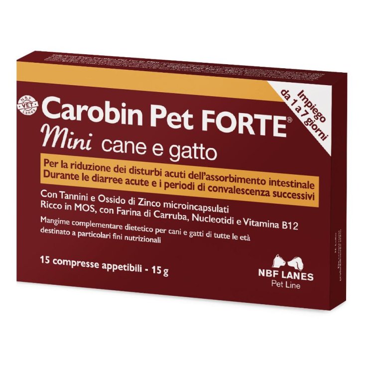 V CAROBIN PET FORTE MINI 15CPR