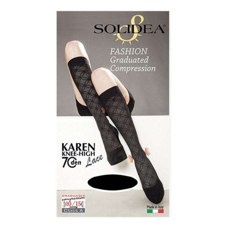 KAREN LACE 70 GAMB NERO 3L