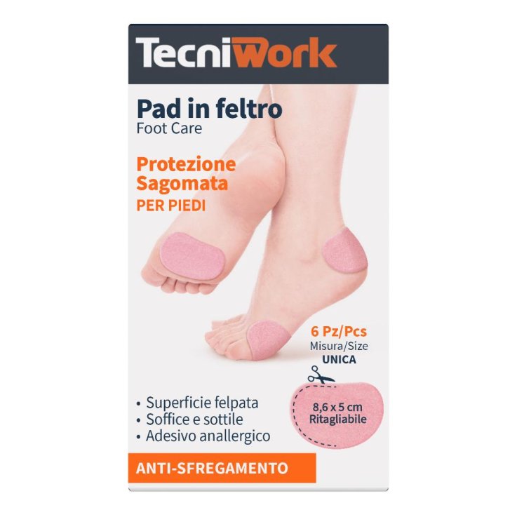 PAD IN FELTRO SAGOM 8,6X5CM 6PZ
