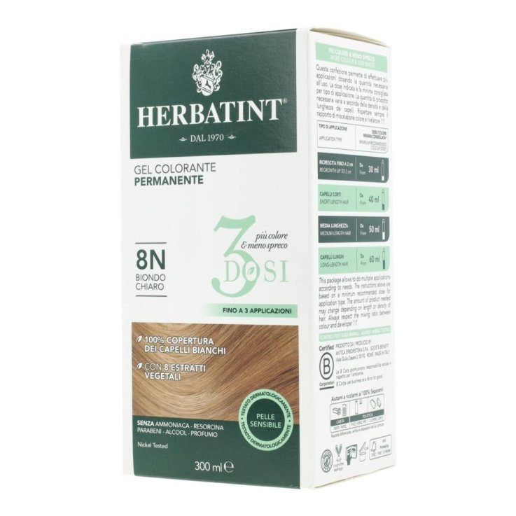 HERBATINT 8N BIONDO CHIARO 3DOSI