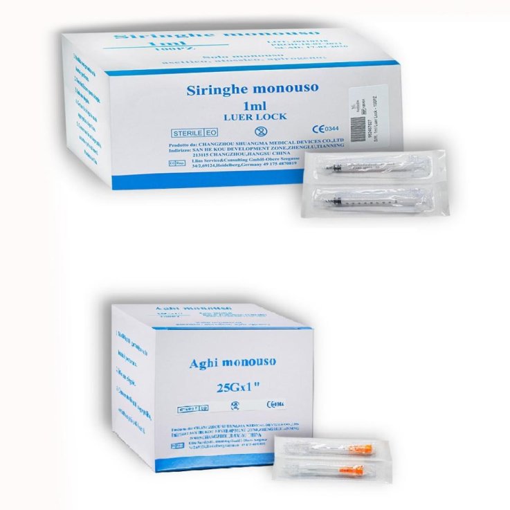 SIR 1ML G25 LUER LOCK 100PZ