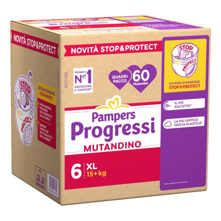 PAMPERS PROG MUT QUADRI XL 60P