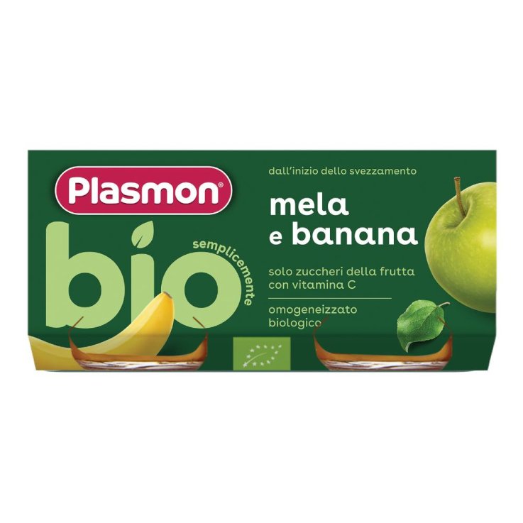OMOG PLASMON BANANA MELA BIO 2X8