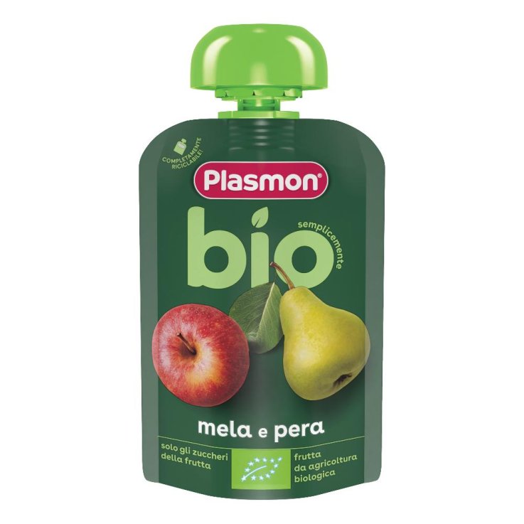 PLASMON MELA PERA BIO POUCHES 10