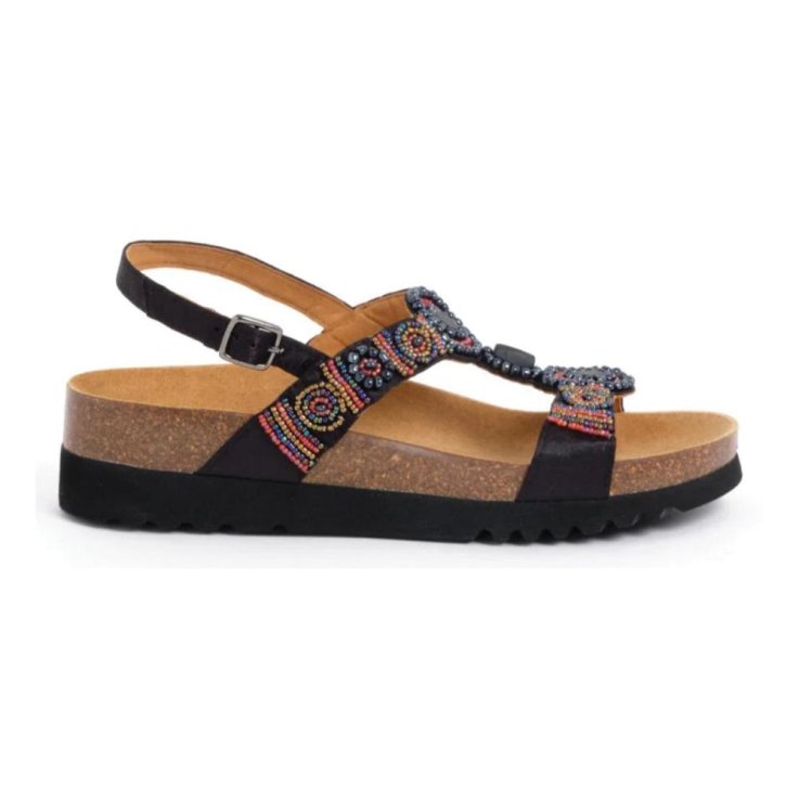 BOGOTA' SANDAL SAT W BLK/RED39