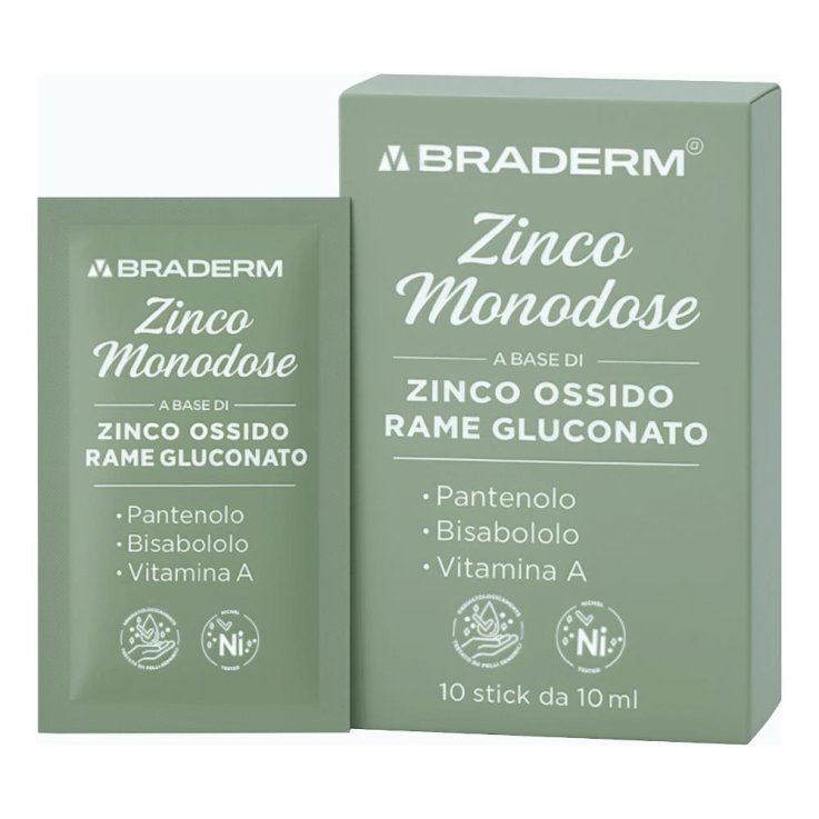 ZINCO MONODOSE 10STICK BRADERM