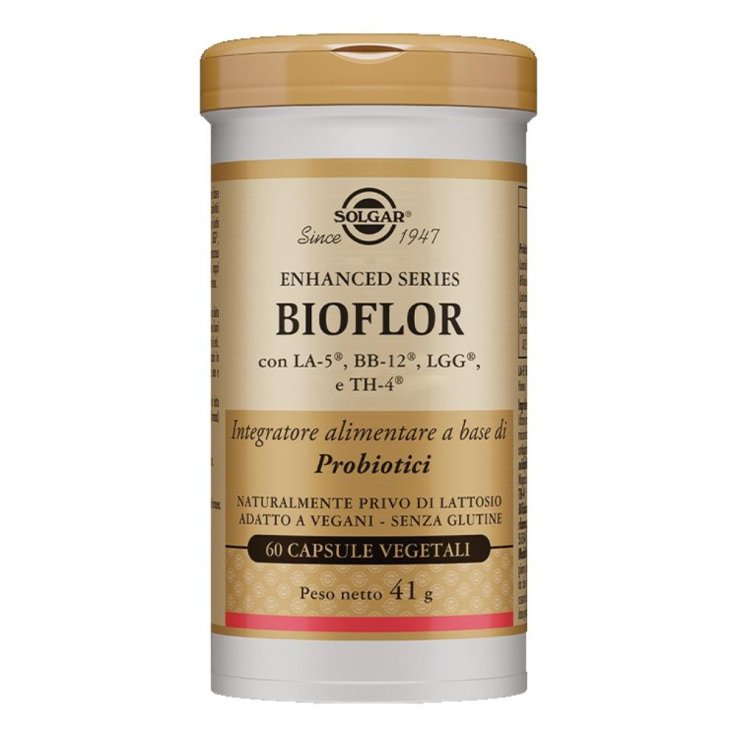 Solgar Bioflor Integratore Probiotici Flora Intestinale 30 Capsule Vegetali